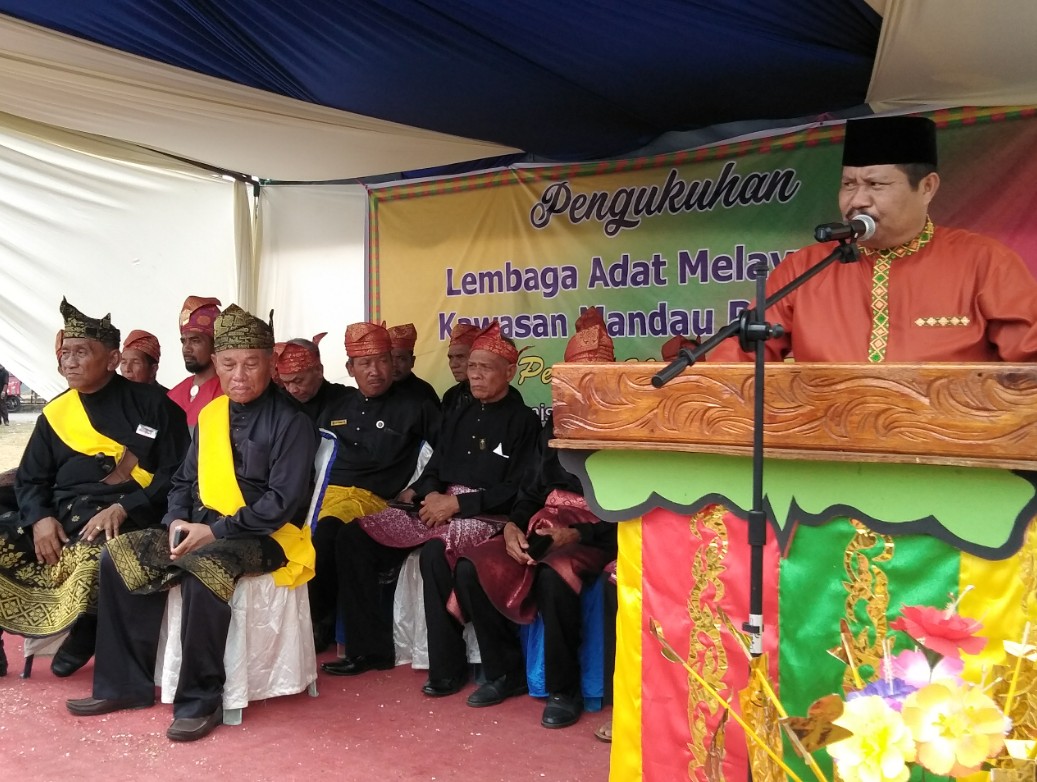Hadiri Pengukuhan Pengurus LAMR Kawasan Mandau, Ini Harapan Bupati Amril
