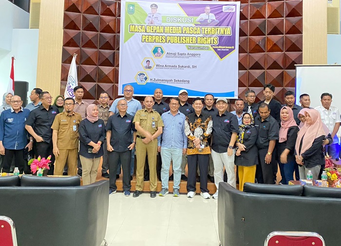 Diskusi Publisher Rights SMSI, Pemprov Riau Dukung Jurnalisme Berkualitas