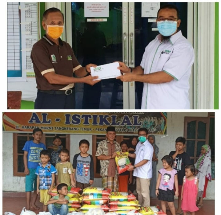 Lagi, APHI Komda Riau serahkan 1003 paket sembako secara langsung ke masyarkat