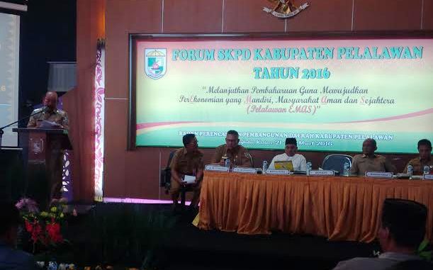 Buka Forum SKPD, Bupati: Fokus Pembangunan Harus Sejalan RPJMD 2021