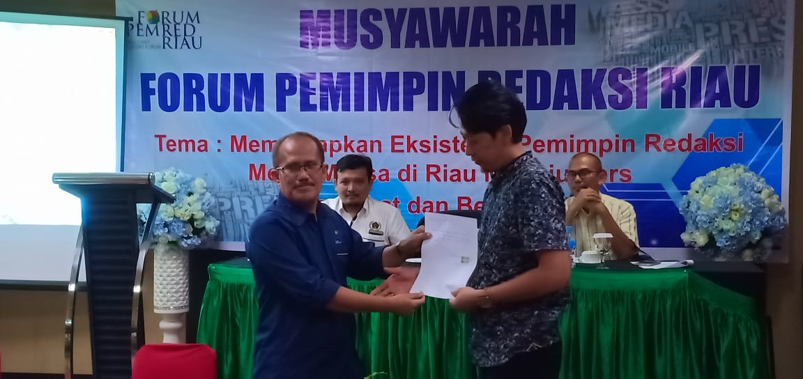 Fazar Muhardi Terpilih  Ketua FPR Riau Masa Lanjutan 2018-2020