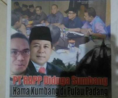 PT RAPP Diduga Sumbang Hama Kumbang di Pulau Padang