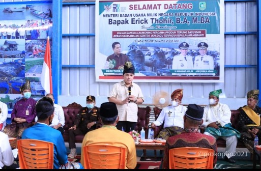 Menteri BUMN Erick Thohir KunKerja ke Kabupaten Kepulauan Meranti                                
