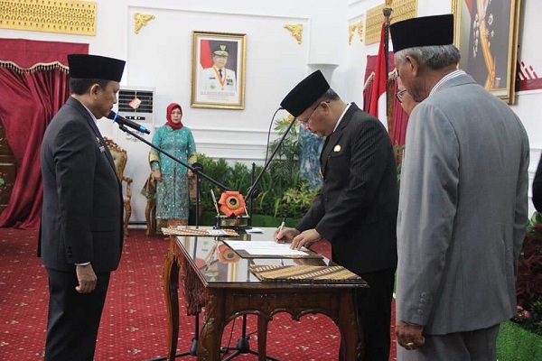 Gubernur Bengkulu Lantik Hamka Sabri Sebagai Sekdaprov
