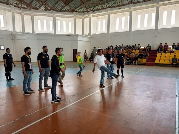 Buka Open Turnamen Futsal Pemuda Cup 2021, Wabup Sulaiman : Jaga Sportivitas Olah Raga 