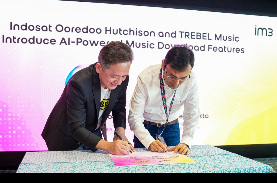 Indosat Ooredoo Hutchison dan TREBEL Music Hadirkan Fitur Download Musik Berbasis AI