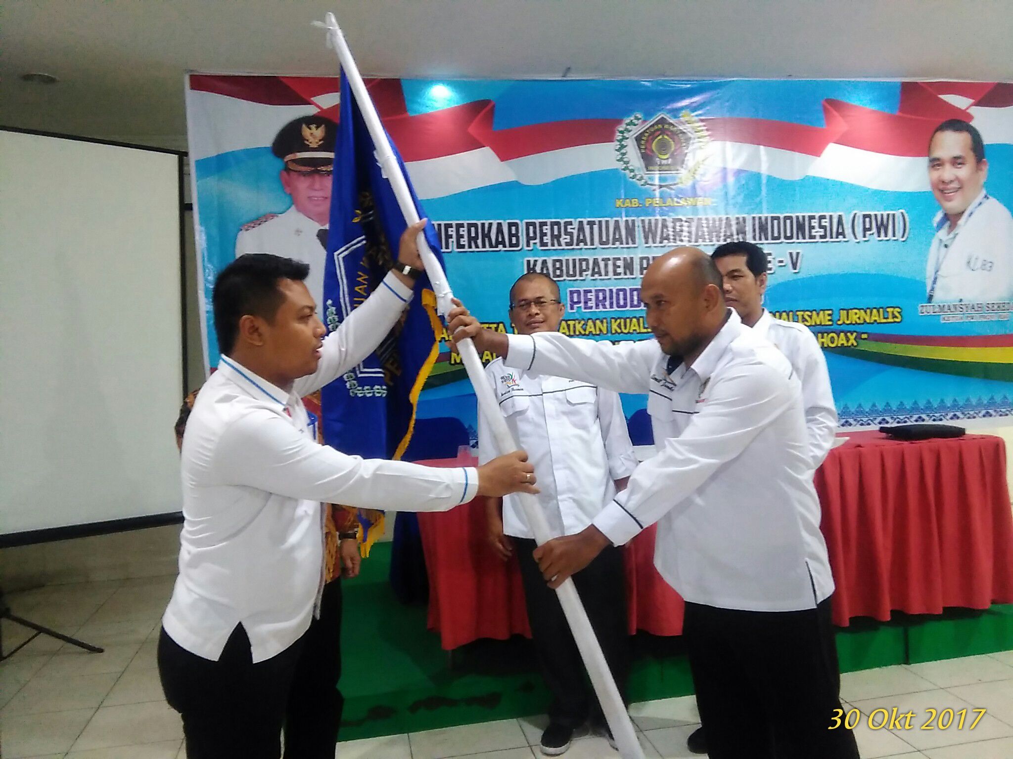 Asnol Mubarack Kembali Terpilih Ketua PWI Pelalawan. 