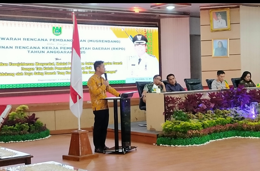 Buka Musrenbang Kabupaten Tahun 2025, Bupati Rohil : Dahulukan Skala Prioritas Sesuai Visi misi