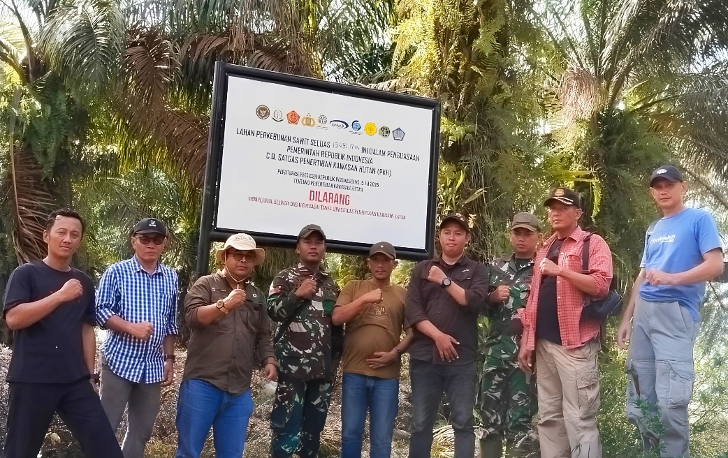 Satgas Segel 13.000 Ha Areal di Kampar, Termasuk Konsesi Areal yang Diduga Milik PT PSPI