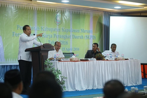 Selenggarakan Forum SKPD Tahun 2016, Bupati Meranti Minta Utamakan Kepentingan Maysrakat