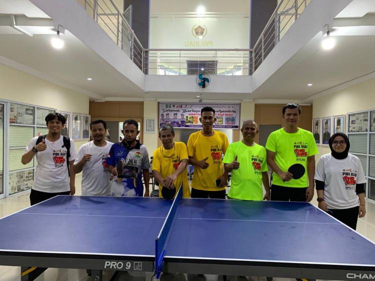 Tahun Ini PWI Riau Kembali Gelar Pingpong Championship V  Meriahkan HPN dan HUT PWI ke 77