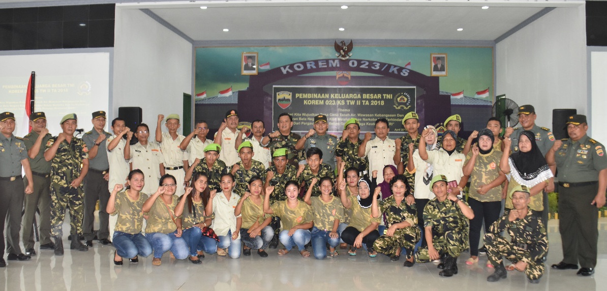 Korem 023/KS  Ajak TNI dan Organisasi Kepemudaan  Berantas Narkoba