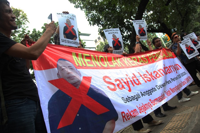 Tolak Sayid Iskandarsyah Calon Anggota, Koalisi Masyarakat Peduli Pers Geruduk Kantor Dewan Pers