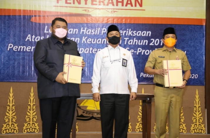 Ke 4 kali Pemkab Rohul Raih WTP dari BPK Provinsi Riau  