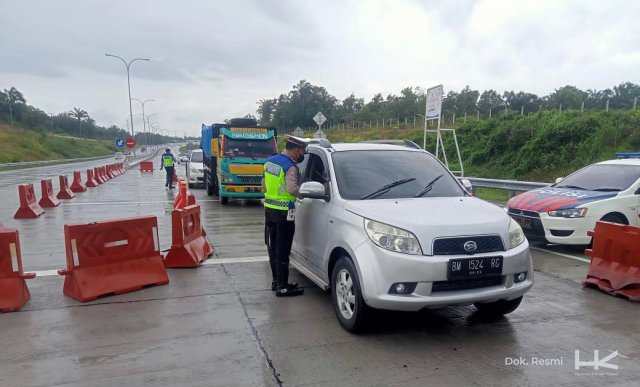 PPKM IV Diperpanjang, Tol Pekanbaru-Dumai Disekat
