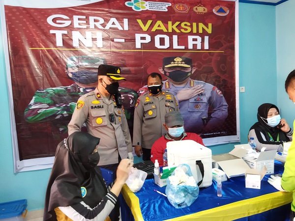 Vaksinasi Tahap Dua, Polres Rohil Siapkan 20 vial Dosis