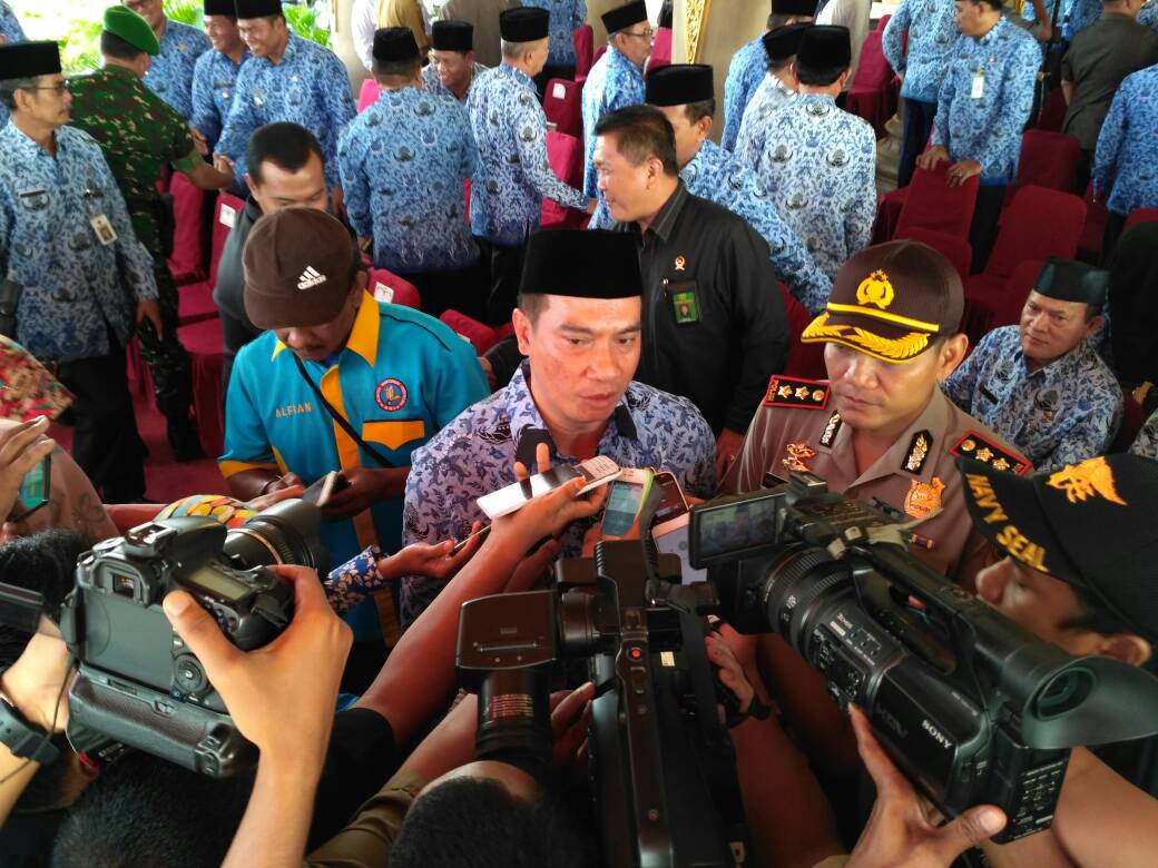 Suparman Pimpin Apel Perdana Setelah Aktif Sebagai Bupati Rohul