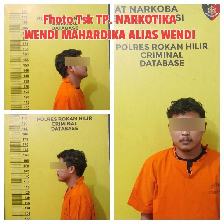 Simpan Sabu 60,36 Gram, Warga Simpang Kanan di Bekuk Aparat Polres Rohil  