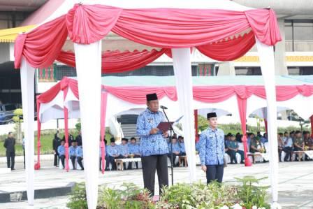 Plt Gubri Pimpin Upacara Hari Kelahiran Pancasila.