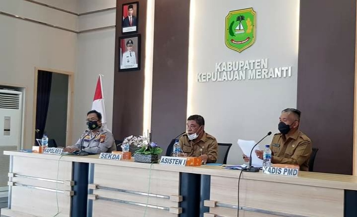 Asisten I Sekdakab. Meranti Pimpin Rakor, Bahas Pilkades Serentak 2021