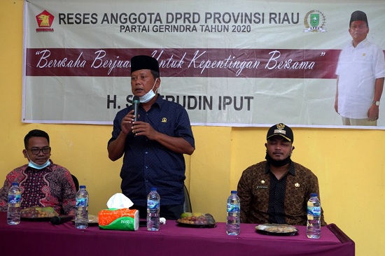 Reses Dikelurahan Bagan Kota, Anggota DPRD Riau Sosialisasi Pencegahan Covid-19 di Rohil