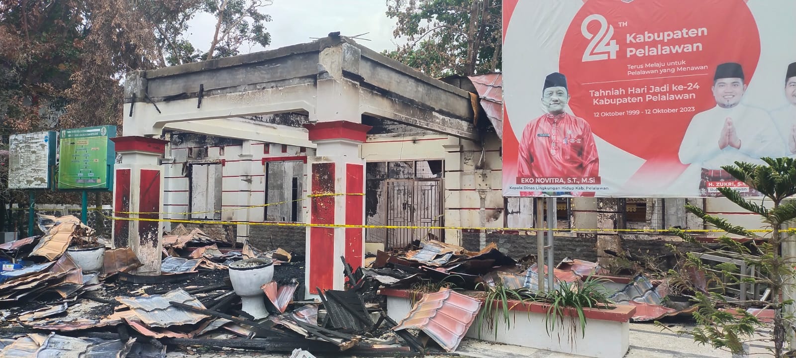 Eko Novitra Tepis Dugaan Kebakaran Kantor DLH Karena Sabotase