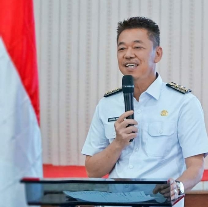 Ikut Kontestan Pilkada, Bupati Rohil Afrizal Sintong Resmi Menjalani Cuti