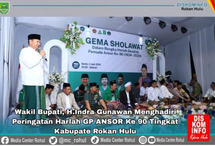 Wabup Rohul Hadiri Harlah GP Ansor ke-9 Tahun 2024