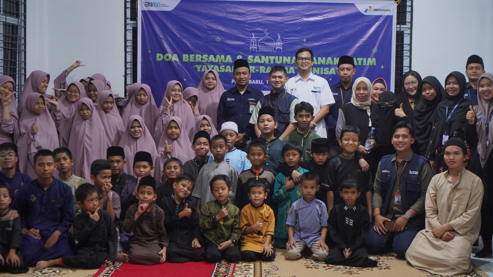 Rumah BUMN Riau Peduli Salurkan Bantuan Kepada Anak Yatim
