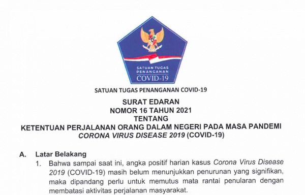 Selama PPKM Level IV, Jangan Coba-Coba Bepergian Tanpa Memenuhi Syarat Ini.