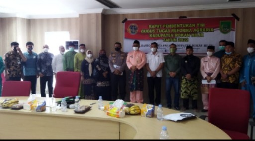 Tim Gugus Tugas Reforma Agraria Rohil Terbentuk