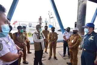 Bupati Karimun Tinjau Pintu Masuk Pelabuhan Domestik