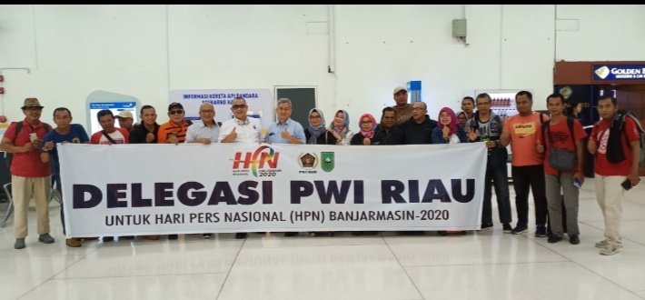 Lebih 70 Pengurus PWI se-Riau Ramaikan HPN Banjarmasin