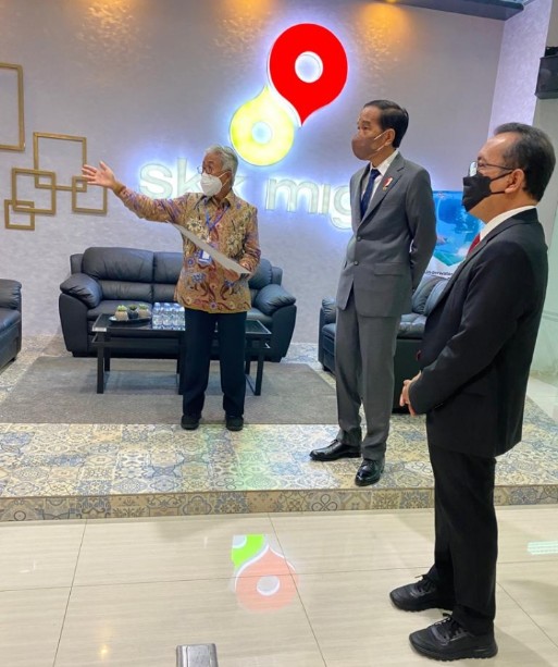 Presiden Joko Widodo Kunjungi Migas Corner