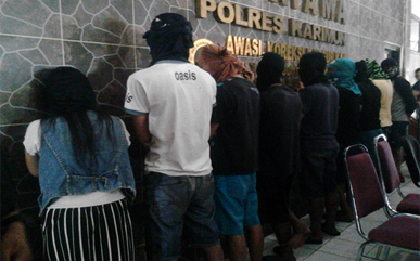 12 Pengedar  Narkoba, Seorang Wanita Menjadi Penghuni Jeruzi Polres Karimun