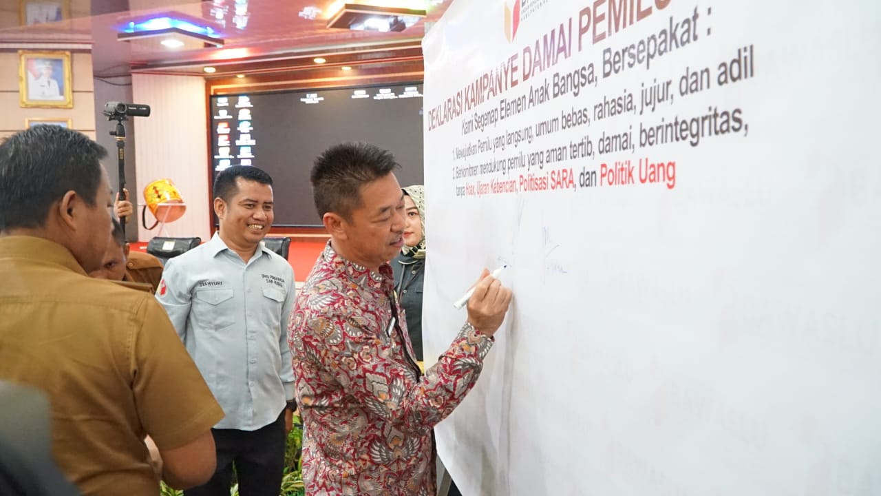 Bupati Afrizal Sintong  Ajak Seluruh Elemen Sukseskan Pemilu Tahun 2024
