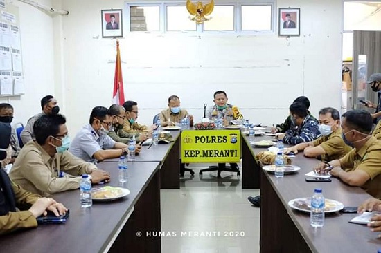 Kapolres dan Sekda Meranti Pimpin Rakor Antisipasi dan Penanggulangan Karlahut