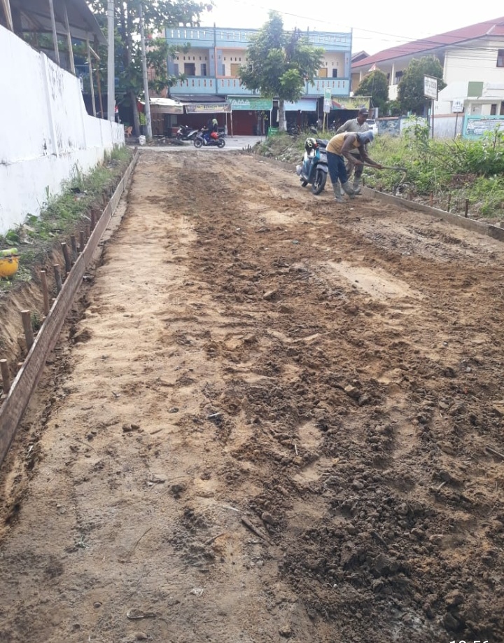LSM Bara Api Minta Proyek Semenisasi Jalan Beringin III Tidak di Bayar Kerekanan