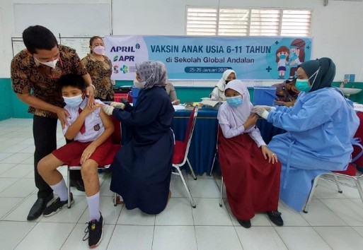 Cegah Learning Loss, RAPP Tuntaskan Vaksinasi Anak Dosis I di Sekolah Binaan