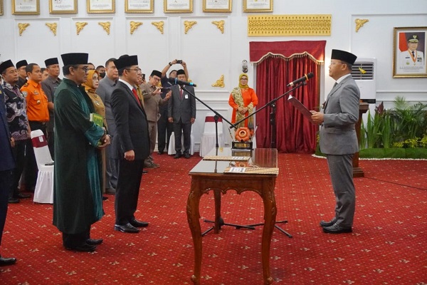 Rohidin Lantik Kepala Perwakilan BPKP Provinsi Bengkulu