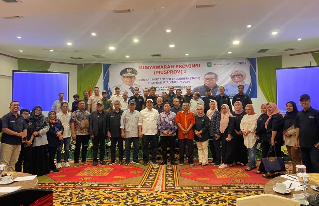 Buka Musprov I SMSI Riau, Pj Gubri Ajak Media Ciptakan Suasana Kondusif  dimasa Kampanye Pilkada Serentak