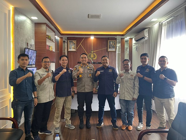Audiensi PWI Pokja Pekanbaru dan Kapolresta,  Pria Budi: Keberhasilan Kami Tergantung Peran Media