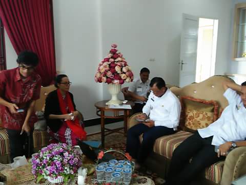 Bupati Rohil Terima Kunjungan Tim Geopasial