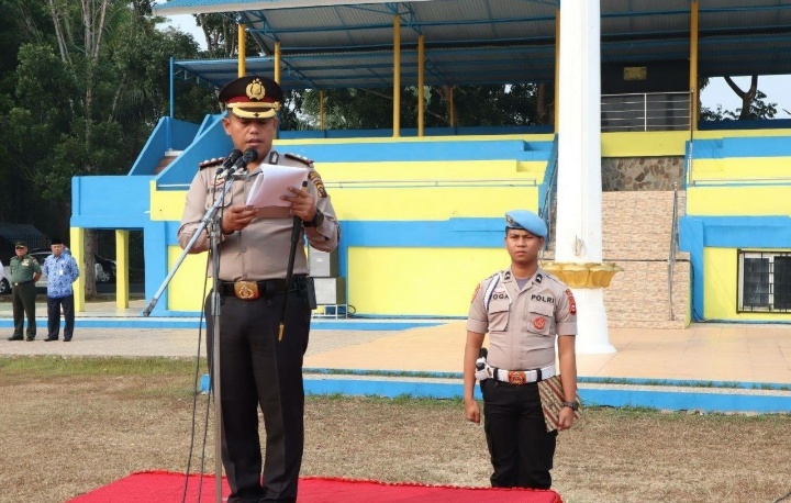 Kapolres Lubuklinggau Gelar Upacara Bulanan