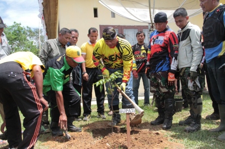  Jemput Aspirasi Hingga ke Perbatasan, Bupati Yopi Touring Bersama Forkopimda
