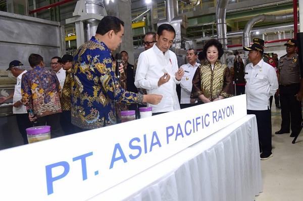 Pabrik Tekstil  Terbesar di Indonesia Diresmikan Presiden Joko Widodo