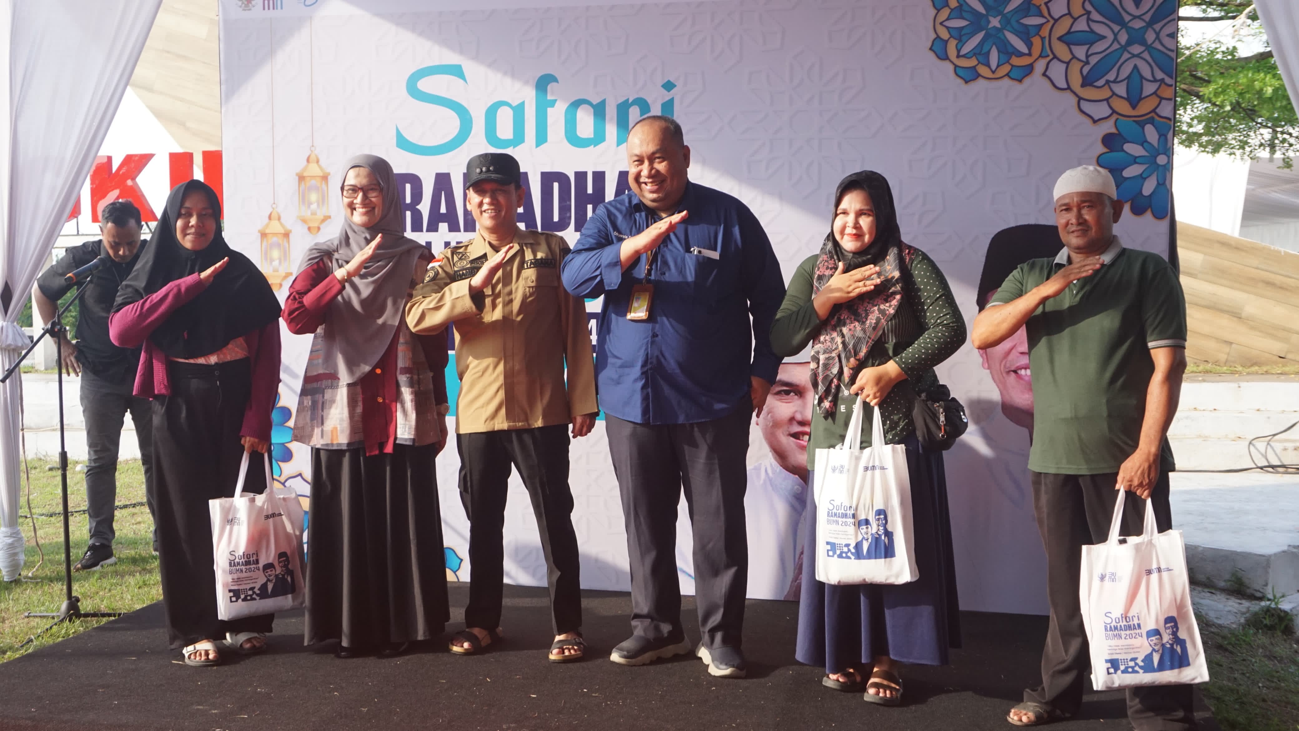 Safari Ramadan BUMN, Pertamina Gelar Pasar Bahan Pokok Murah di Kampar Upaya Turunkan Inflasi