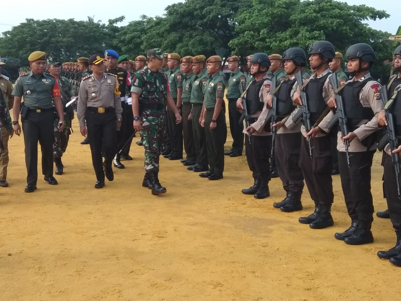 Jelang Kedatangan Presiden, Dandim 0321/Rohil Gelar Pasukan