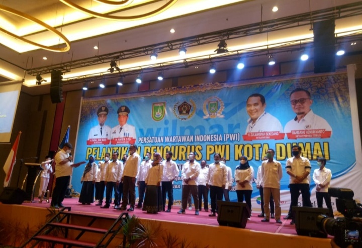 Zulmansyah Minta Anggota PWI Dumai, Jaga Marwah Profesi dan Organisasi. 