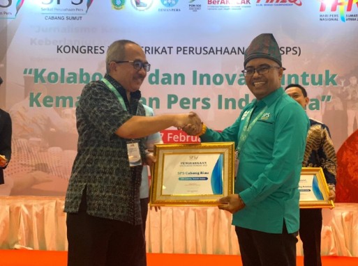 SPS Riau Terima Penghargaan Terbaik Kedua Se-Indonesia